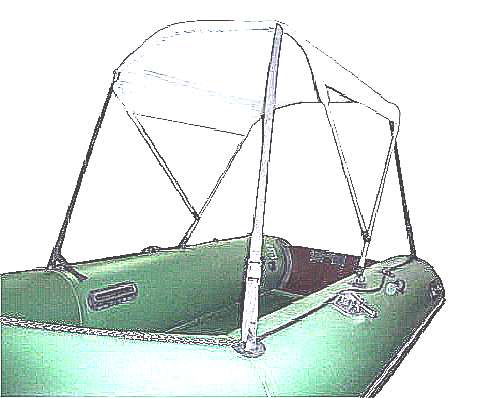Тент на надувную лодку